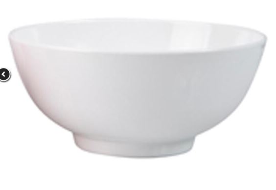 Bowl White Melamine 20cm Soup/Noodle