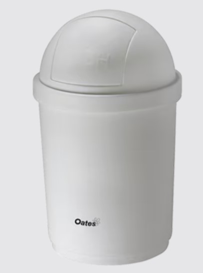 Bin Garbage Domed Lid 28l White