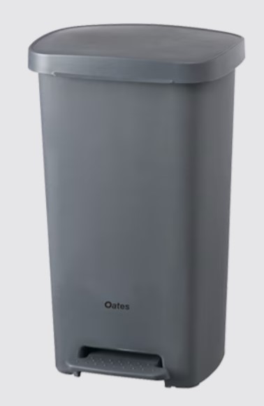 Bin Pedal 50 Litre Grey Oates