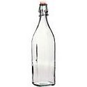 Bottle Glass 1lt W/Stop Swing Square