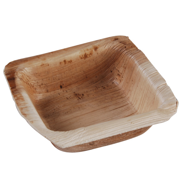 Bowl Eco Palm Leaf Square Dippin 75mm