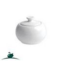 Bowl Sugar Bistro With Lid  White