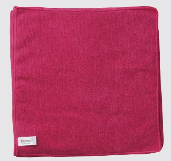 Cloth Microfibre Red Pkt10 35x35cm