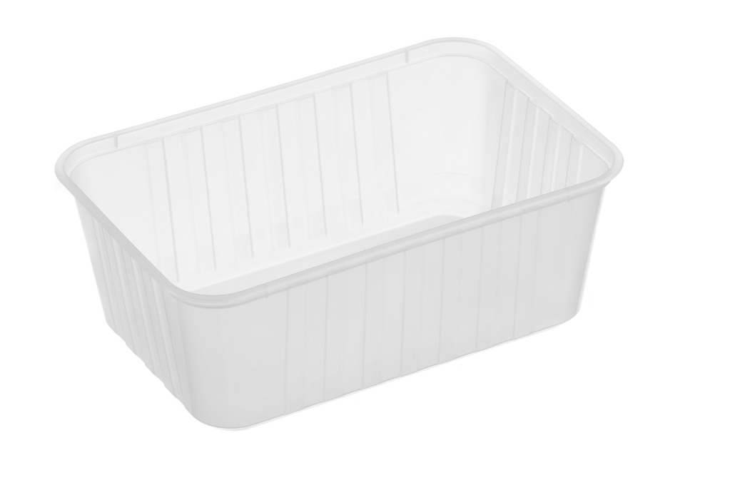 Container Ribbed 1000ml Rectangle