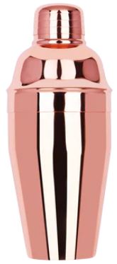 Cocktail Shaker Rose Gold 3 Piece 300ml