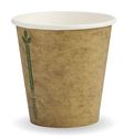 Cup Biopak 6oz Kraft Single Wall Green