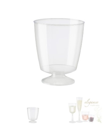 Cup Plastic C'Away 185ml Wine Goblet Sml