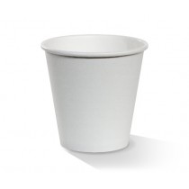 Cup White Single Wall 8oz Pac 90mm