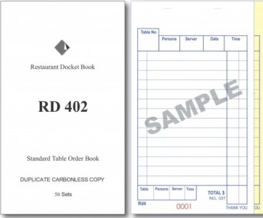 Docket Book Dupl C/Less 50 Sets Rd402 Sm
