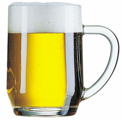 Glass Beer Mug 560ml Haworth