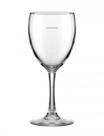 Glass Tempered Wine 230 Ml With Fill