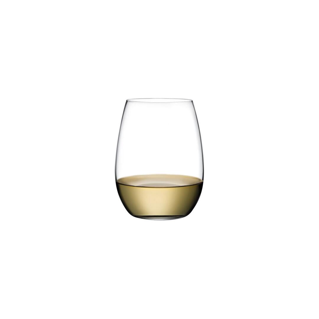 Glass Nude Pure White Wine Stemless 370