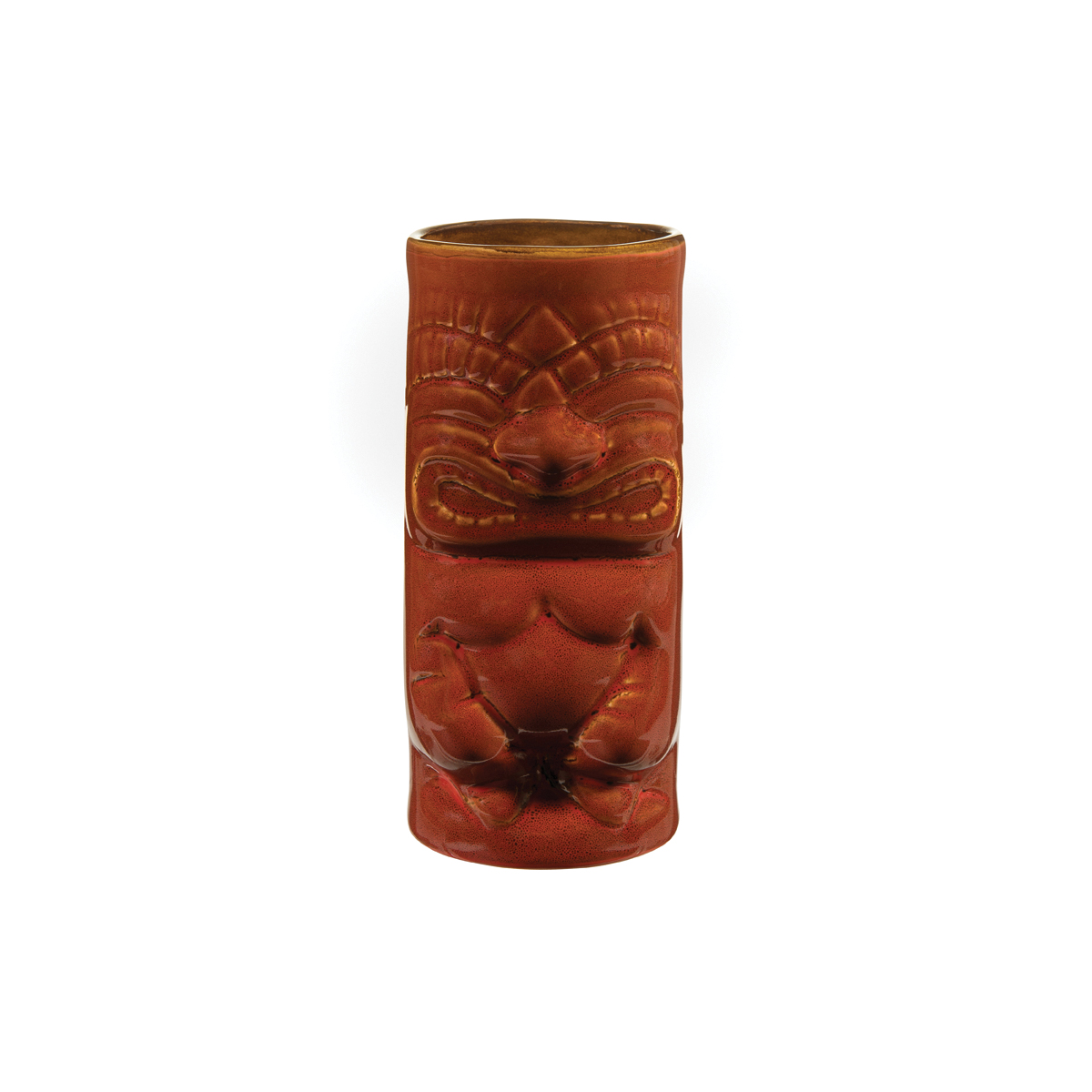 Glass Ceramic Tiki Red Cooler 591ml