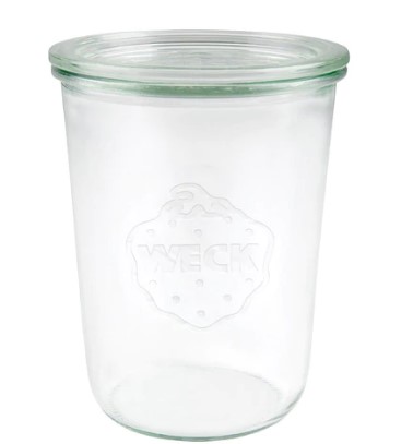Jar Glass Weck W/Lid 850ml 100x147 #743