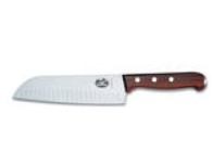 Knife Vict Santoku Wood Fluted 17cm