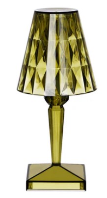 Lamp Table Crystal Cordless Green