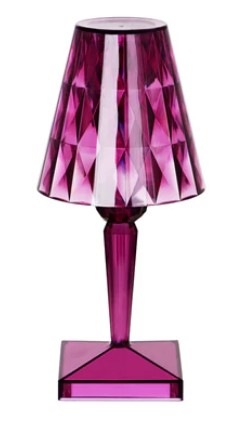 Lamp Table Crystal Cordless Purple