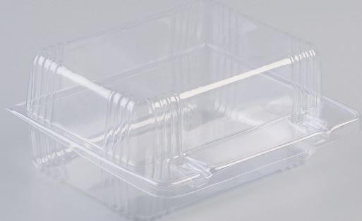 Pack Hinged Lid Clear 105x90x50mm