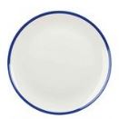 Plate Churchill White W/Blue Rim 288mm