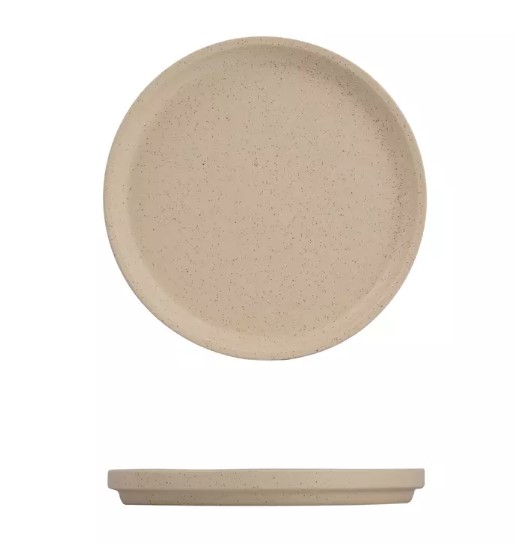 Plate Luzerne Dune Clay 160 Stack