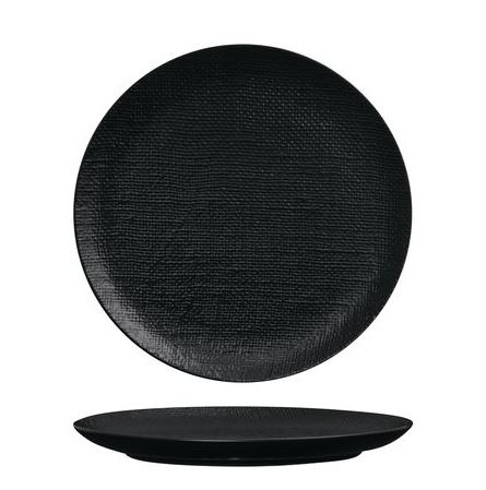 Plate Luzerne Linen Black 285mm