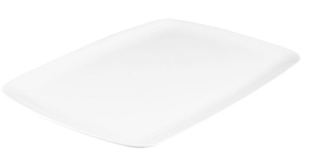 Platter Melamine White 485x355mm