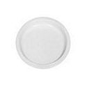 Plates 180mm Plastic White Biodegradable
