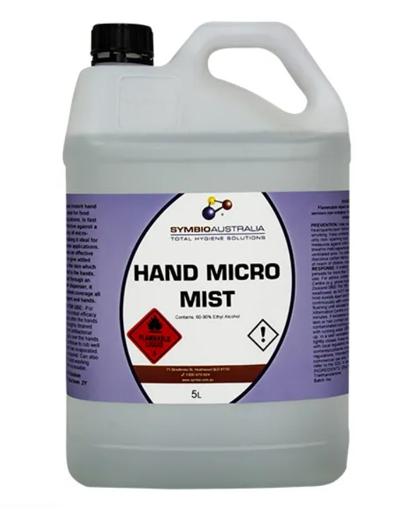 Sanitiser Hand Micro Mist 5litre