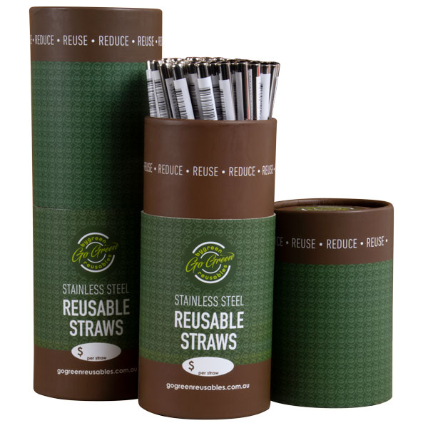 Straw Stainless Steel Resuable 215x8mm