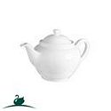Teapot 650ml Savoy White Small W/Lid