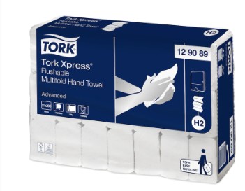 Towel Slimline Tork Flushable H2 Hand