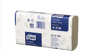 Towel Tork Compact 26x19cm Interleaf