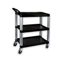 Trolley Clearing Black 3tier800x380x880