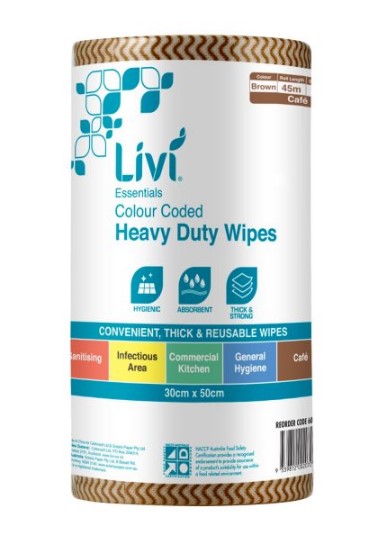 Wipes Livi Premium Brown 45mt Roll