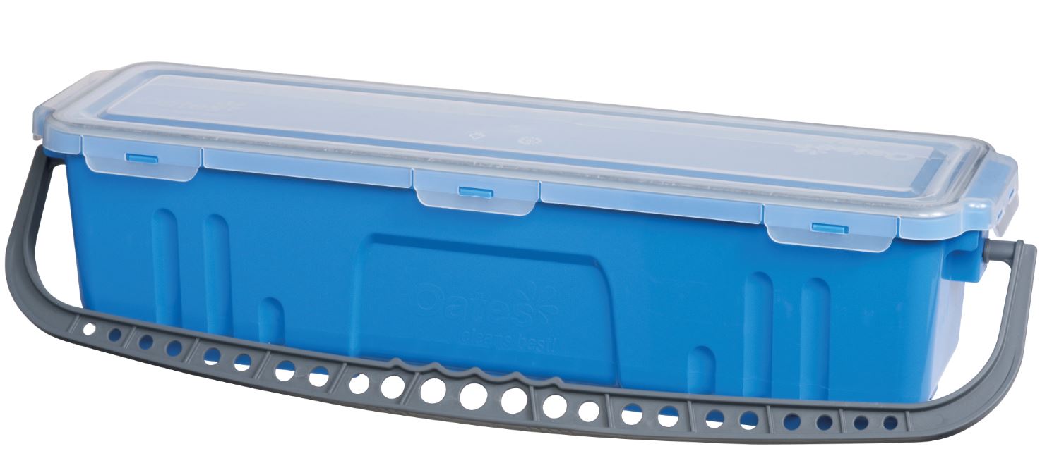 Bucket Flat Mop Soak With Lid Blue