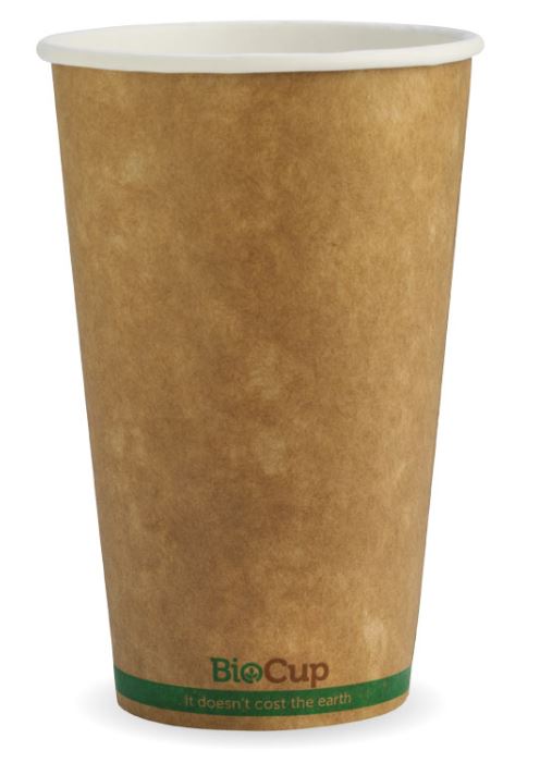 Cup Bio 16oz Kraft Sw Branded (90)