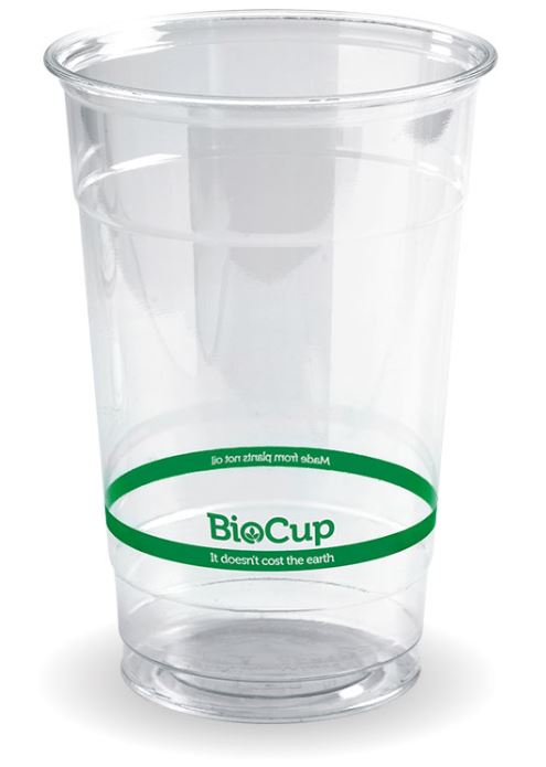 Cup Plastic Biopak 600ml Clear