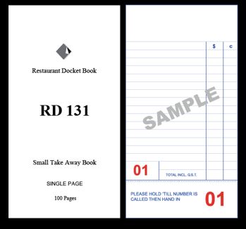 Docket Book T/A 100sht 85x150 Rd131 C/Sl