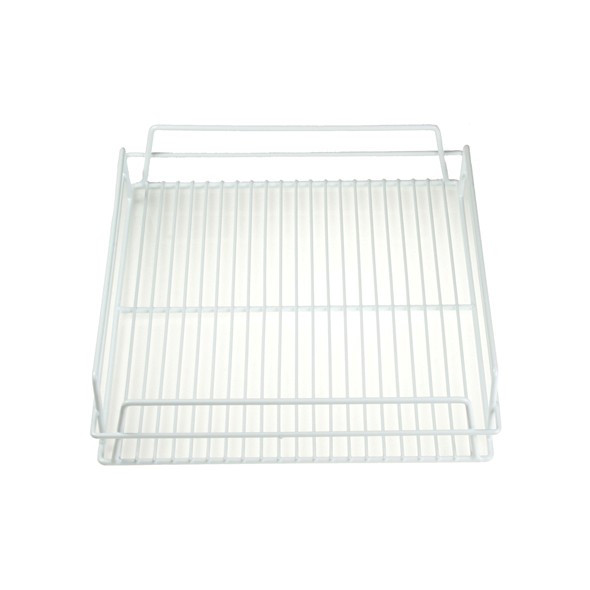 Glass Basket 14"X17" White Low 35cmx44cm