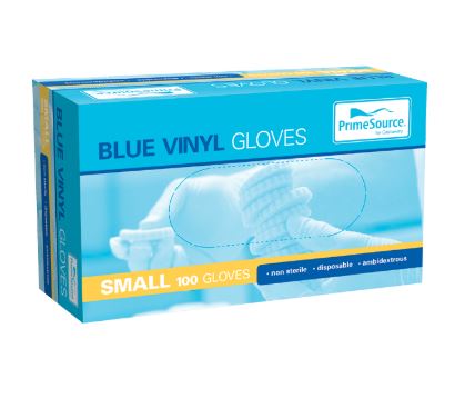 Gloves Vinyl Cleanhands Small(100)Blue