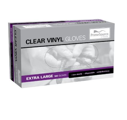 Gloves Vinyl X-Large Clear (100)
