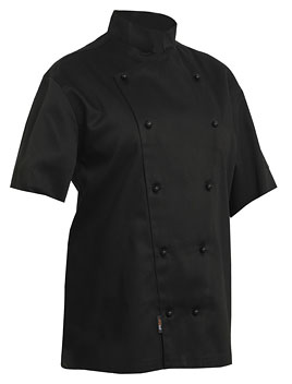 Jacket Prochef Black Medium Short Sleeve