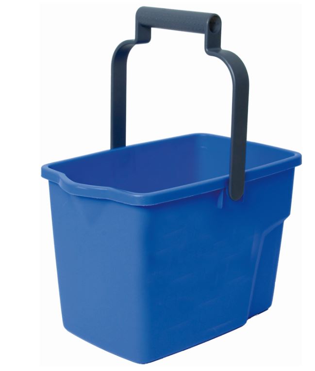 Bucket Rect 9l Blue Multipurpose Ms-009