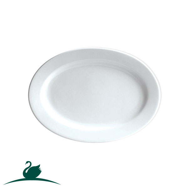 Plate Bistro Oval 285mm White