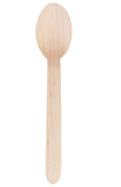 Spoon Wooden Dessert Disposable Pk100)