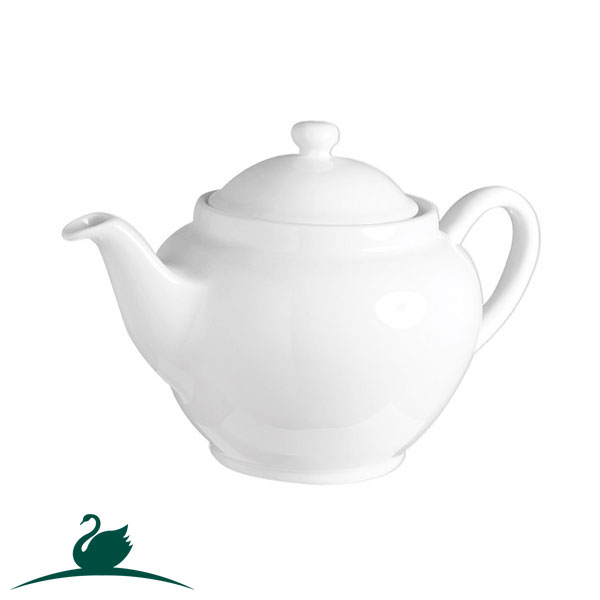 Teapot 1090ml Savoy White Large With Lid