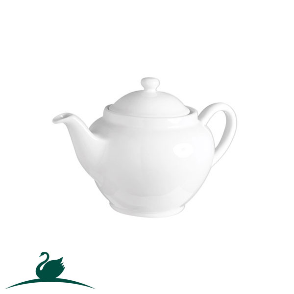 Teapot 650ml Savoy White Small W/Lid