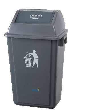 Tidy Flip Bin 60 Litre Grey